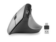 Wireless ergonomic mouse with Bluetooth and USB-C / USB-A