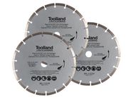 DIAMOND DISC SET - 230 mm - SEGMENTED - 3 pcs