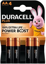 Duracell - Boost Alkaline Battery 1.5 V AA MN1500 - 4 pcs