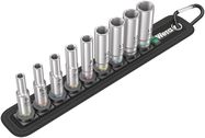 Belt A Deep 1 socket set, 1/4" drive, 1 x 5.0x50.0; 1 x 5.5x50.0; 1 x 6.0x50.0; 1 x 7.0x50.0; 1 x 8.0x50.0; 1 x 10.0x50.0; 1 x 11.0x50.0; 1 x 12.0x50.0; 1 x 13.0x50.0; 1 x 39.0x238.0; 1 x 200.0x30.0, Wera