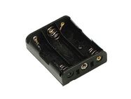 BATTERY HOLDER FOR 3 x AA CELLS (WITH LEADS)