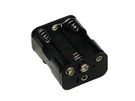 BATTERY HOLDER FOR 6 x AA-CELL (WITH SNAP TERMINALS)
