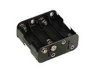 BATTERY HOLDER FOR 8 x AA-CELL (WITH SNAP TERMINALS)