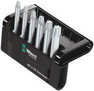 Bit-Check 6 TX Universal 1, 1 x TX 10x50; 1 x TX 15x50; 1 x TX 20x50; 1 x TX 25x50; 1 x TX 30x50; 1 x TX 40x50, Wera