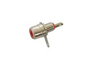 RCA BINDING POST FEMALE - NICKEL - RED