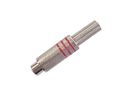 RCA PLUG FEMALE - NICKEL - RED