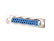 FEMALE 25-PIN SUB-D CONNECTOR - CHASSIS MOUNTING