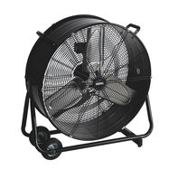 FLOOR FAN - DRUM - METAL - ╪ 60 cm - BLACK