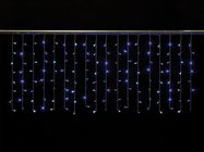 Cascade Light LED - 2 x 0.6 m - 72 warm white lamps - transparent wire - modulator