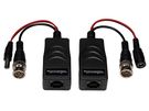 TVI VIDEO AND POWER BALUN WITH 8P8C (RJ45) TERMINAL AND BNC/POWER CABLES - PAIR