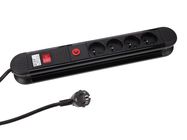 4-WAY SOCKET-OUTLET WITH OVERLOAD PROTECTION- FRENCH SOCKET