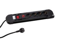 4-WAY SOCKET-OUTLET WITH OVERLOAD PROTECTION - 1.5 m CABLE - SCHUKO