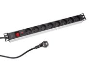 8-WAY POWER STRIP  FOR 19" RACK- FRENCH SOCKET
