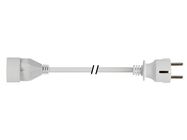 EXTENSION CABLE 3 m - WHITE - 3G1.5 - SCHUKO