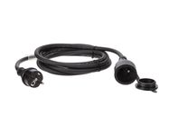 RUBBER EXTENSION CABLE WITH SHRINK TUBE - 3G2.5 - 3 m - FRENCH SOCKET