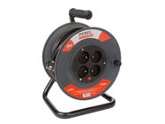 CABLE REEL 25 m - 3G1.5 -  FRENCH SOCKET - 4 SOCKETS