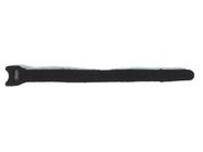 BLACK HOOK&LOOP CABLE STRAPS - 12.5 x 205 mm (10 pcs)