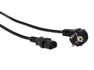 POWER CORD BLACK CEE 7/7 90░ + C13 - L=1.5 m - 3G1.0 mm▓