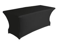 Rectangular table cover - stretch - black