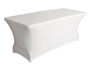 Rectangular table cover - stretch - white