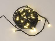 Glimmer Light LED - 6 m - 40 warm white lamps - green wire - modulator - 24 V