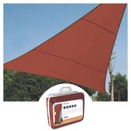 SHADE SAIL - TRIANGLE - 3.6 x 3.6 x 3.6 m - COLOUR: TERRACOTTA