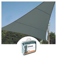 SHADE SAIL - TRIANGLE - 5 x 5 x 5 m - COLOUR: GREEN GREY