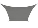 WATER-PERMEABLE SHADE SAIL - SQUARE - 3.6 x 3.6 m - COLOUR: CHARCOAL