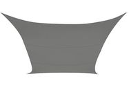 WATER-PERMEABLE SHADE SAIL - SQUARE - 5 x 5 m - COLOUR: CHARCOAL