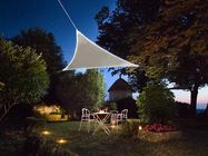 SHADE SAIL WITH BUILT-IN LED BORDER - TRIANGLE - 3.6 x 3.6 x 3.6 m - TAUPE