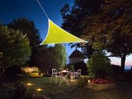 SHADE SAIL WITH BUILT-IN LED BORDER - TRIANGLE - 3.6 x 3.6 x 3.6 m - LEMON GREEN