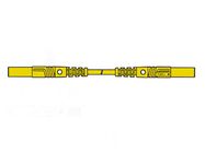 CONTACT PROTECTED INJECTION-MOULDED MEASURING LEAD 4mm 25cm / YELLOW (MLB/GG-SH 25/1)