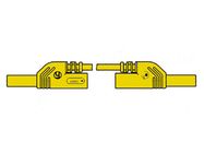 CONTACT PROTECTED INJECTION-MOULDED MEASURING LEAD 4mm 25cm / YELLOW (MLB-SH/WS 25/1)