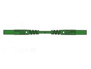 CONTACT PROTECTED INJECTION-MOULDED MEASURING LEAD 4mm 100cm / GREEN (MLB/GG-SH 100/1)