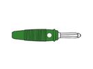 HQ MATING CONNECTOR 4mm WITH TRANSVERSE HOLE AND SCREW / GREEN (BULA 20K)