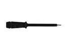 INSULATED TEST PROBE 4mm WITH SLENDER STAINLESS STEEL TIP / BLACK (PRÜF 2)