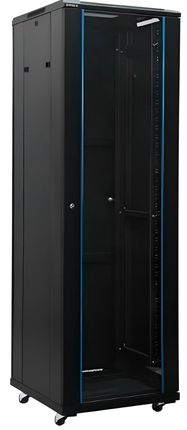 Floor-standing 19'' network cabinet 42U 600x1000x2055mm (black, unassembled, IP20) A2-6042