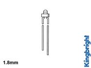 1.8mm STANDARD LED LAMP YELLOW DIFFUSED