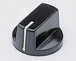 Instrument knob Black 27mm-138-18-648