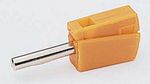 Laboratory plug Ćø4mm Yellow-140-11-045