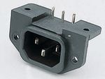 Flush-type device plug C14 Screw Mountin-143-21-048