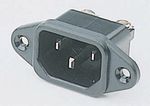 Flush-type device plug C14 Screw Mountin-143-21-139