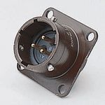 Appliance plug with flange-144-53-809