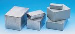 Metal enclosure Grey/Clear Aluminium-150-02-415
