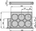 19" fan unit 483x43.5x330mm 230VAC-152-27-730