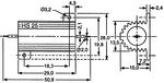 Wirewound resistor 3.3 kOhm 25W Ā± 5%-160-66-591