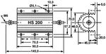 Wirewound resistor 3.3 Ohm 200W Ā± 5%-160-68-597