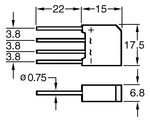 Bridge rectifier 1000V 2A SIL-170-36-320