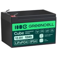 Green Cell CUBE LiFePO4 12Ah 12.8V 153.6Wh Lithium Iron Phosphate Battery for Wheelchair, Toy, Scooter