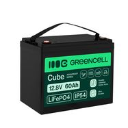Green Cell CUBE LiFePO4 60Ah 12.8V 768Wh Lithium Iron Phosphate Battery for Electric Motors, Camper, Lifts